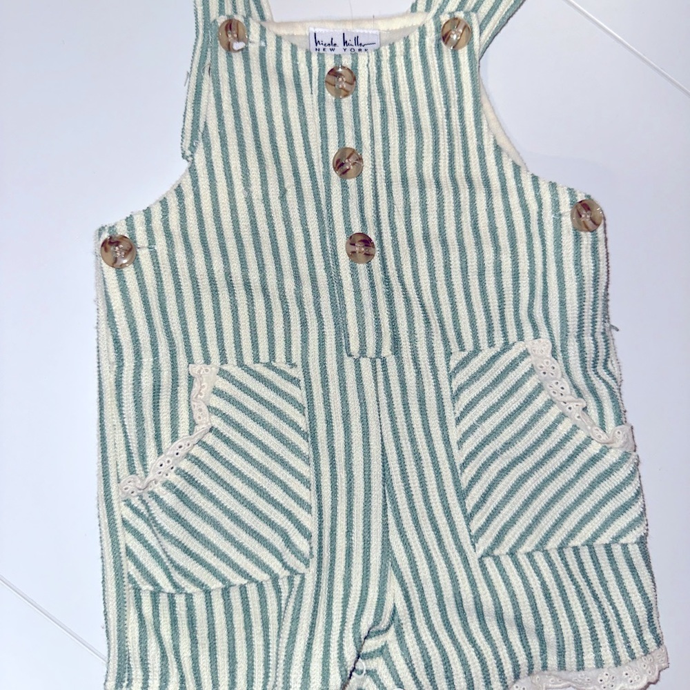 Stripped Bodysuit/ Olive Green/ Size 6mo